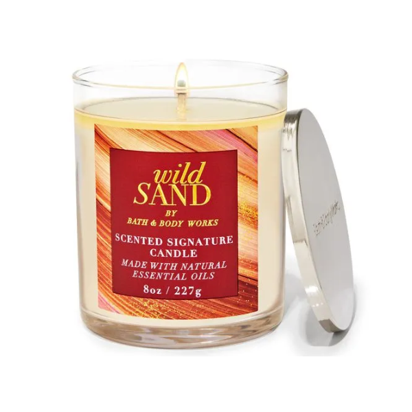 BBW Wild Sand 1 Wick Candle 227g - Shams Shopping Centre Bath & Body Works  