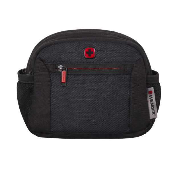 Wenger Standard Waist Pack with Antibacterial Pocket Black 611875 - Shams Shopping Centre Wenger  