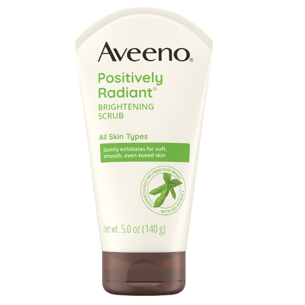 Aveeno Positively Radiant Skin Brightening Exfoliating Daily Facial Scrub 140g