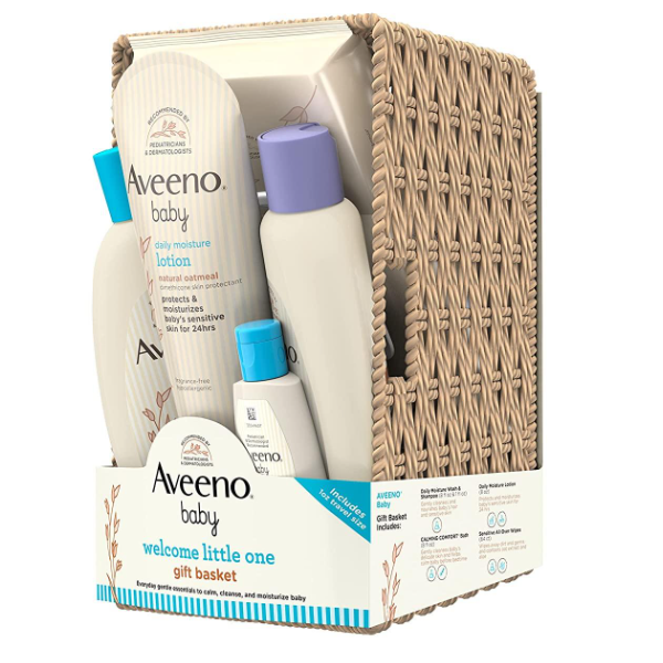Aveeno Baby Welcome Little One Gift Basket - Shams Shopping Centre Aveeno  