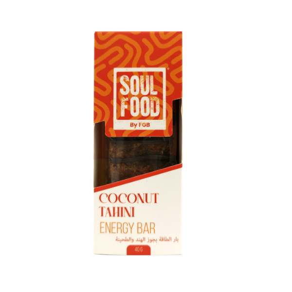 The Soul Food Coconut Tahini Energy Bar 40g - Shams Shopping Centre The Soul Food  