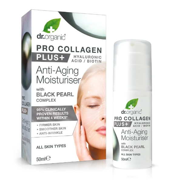 Dr.Organic Anti Aging Moisturiser With Black Pearl 50ml