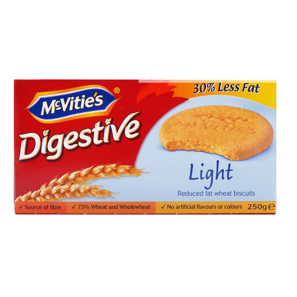 Mcvities Digestive Light Biscits 250g - Shams Shopping Centre Mcvities  