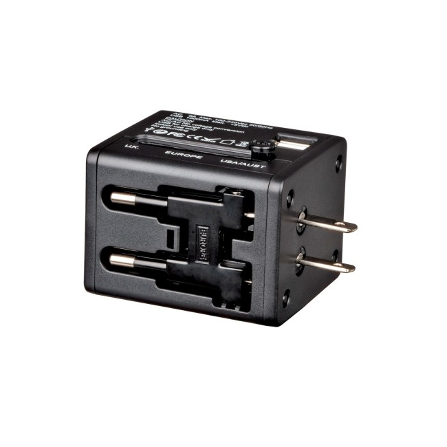 Wenger Universal Travel & USB Charger 604559-Black - Shams Shopping Centre Wenger  