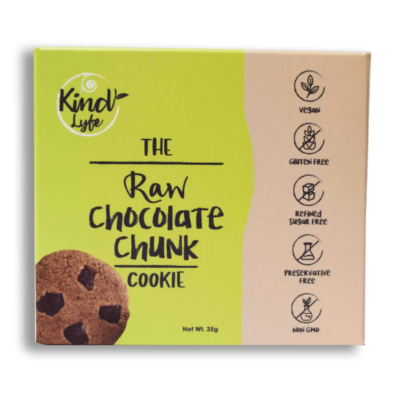 Kind Lyfe The Raw Chocolate Chunk Cookie 35g - Shams Shopping Centre Kind Lyfe  