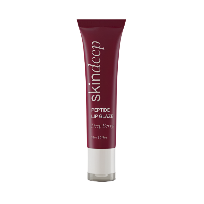 Skindeep Peptide Lip Glaze 15ml - Deep Berry