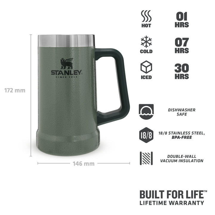 Stanley Adventure Beer Stein 10-02874-033-GR24oz - Shams Shopping Centre Stanley  