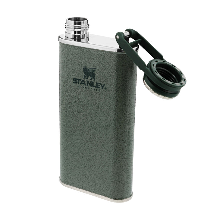 Stanley Classic Easy Fill Wide Mouth Flask | 0.23L | Hammertone  Green