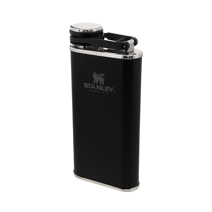 Stanley Classic Easy Fill Wide Mouth Flask | 0.23L | Matte Black Pebble - Shams Shopping Centre Stanley  