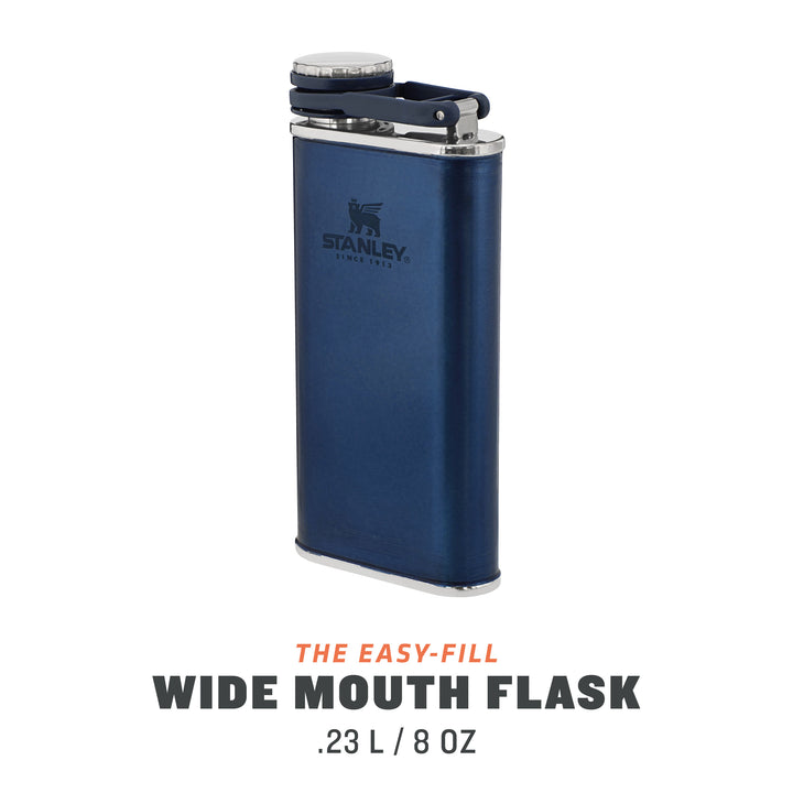 Stanley Classic Easy Fill Wide Mouth Flask | 0.23L | Nightfall