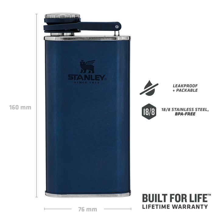 Stanley Classic Easy Fill Wide Mouth Flask | 0.23L | Nightfall