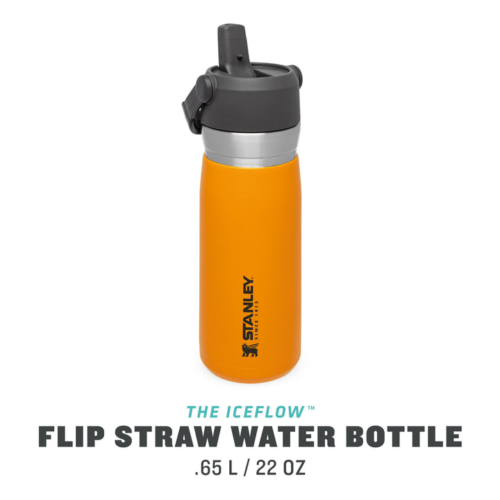 Stanley Go Flip Straw Water Bottle | 0.65L | Saffron