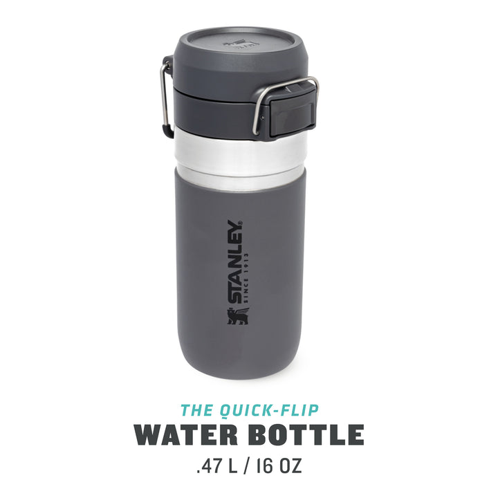 Stanley Go Quick Flip Water Bottle | 0.47L | Charcoal - Shams Shopping Centre Stanley  