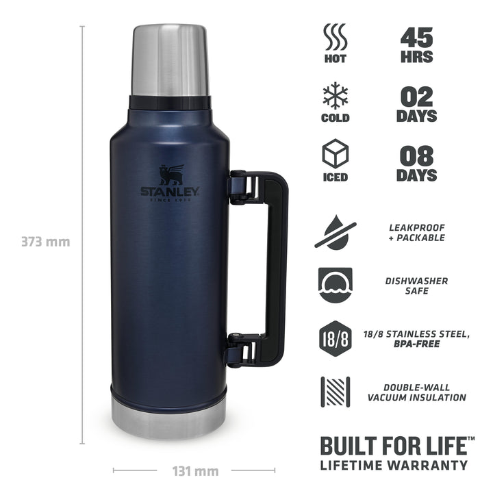 Stanley Master Unbreakable Thermal Bottle | 1.3L | Nightfall - Shams Shopping Centre Stanley  
