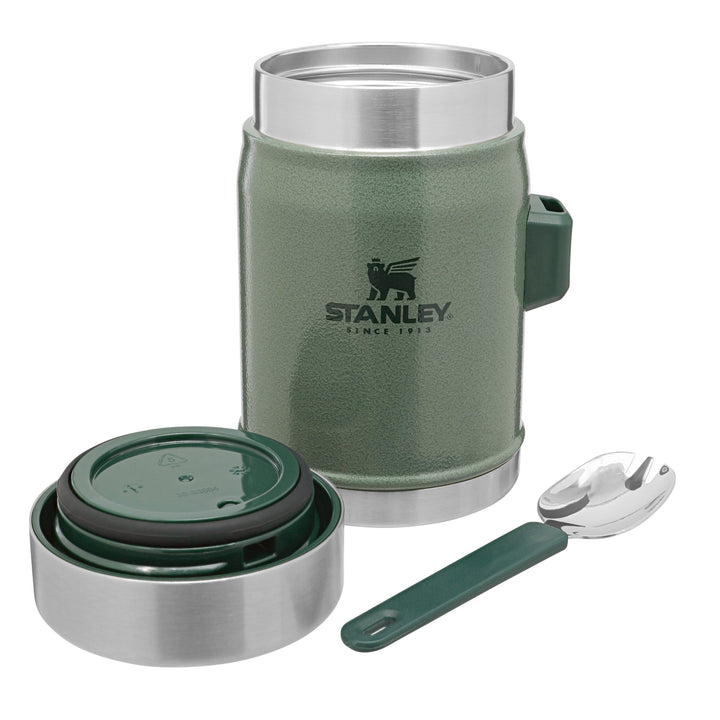 Stanley Classic Legendary Food Jar + Spork | 0.4L | Hammertone Green