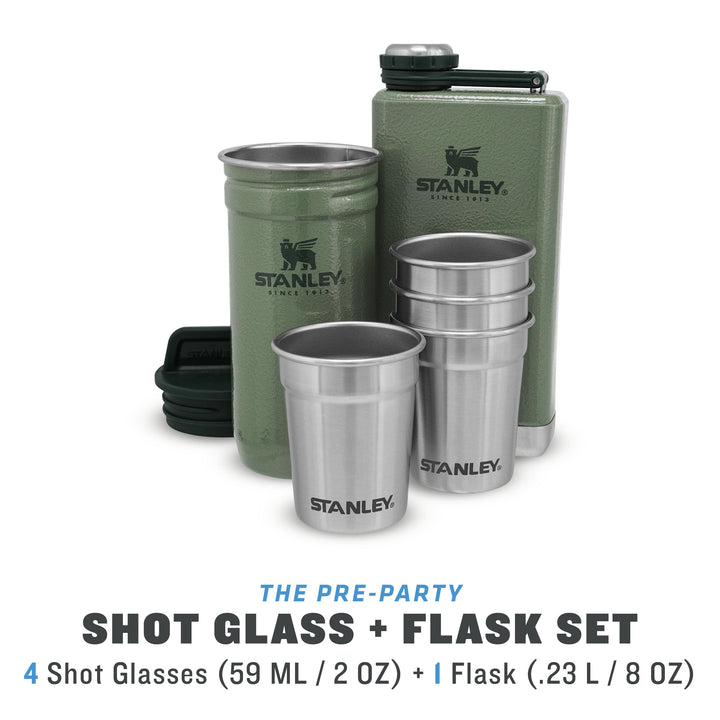Stanley Adventure Pre-Party Shot Glass + Flask Set - Shams Shopping Centre Stanley  