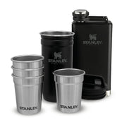 Stanley Adventure Pre-Party Shot Glass + Flask Set | Matte Black Pebble - Shams Shopping Centre Stanley  