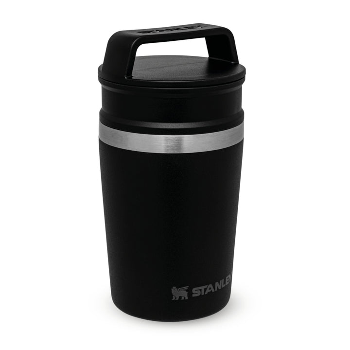 Stanley Adventure Shortstack Travel Mug | 0.23L | Matte Black Pebble - Shams Shopping Centre Stanley  