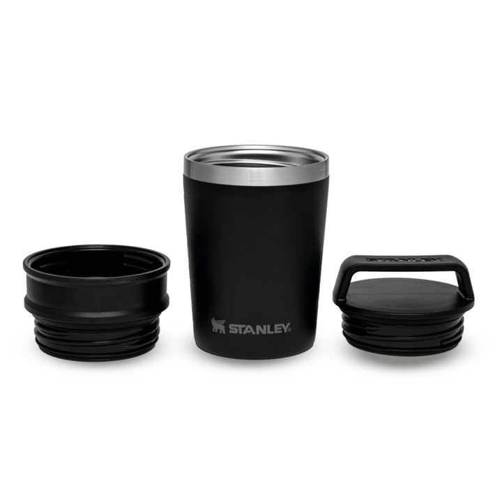 Stanley Adventure Shortstack Travel Mug | 0.23L | Matte Black Pebble