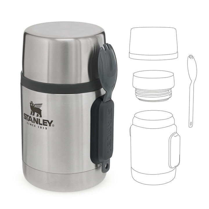 Stanley Adventure Stainless Steel All-In-One Food Jar | 0.53L - Shams Shopping Centre Stanley  