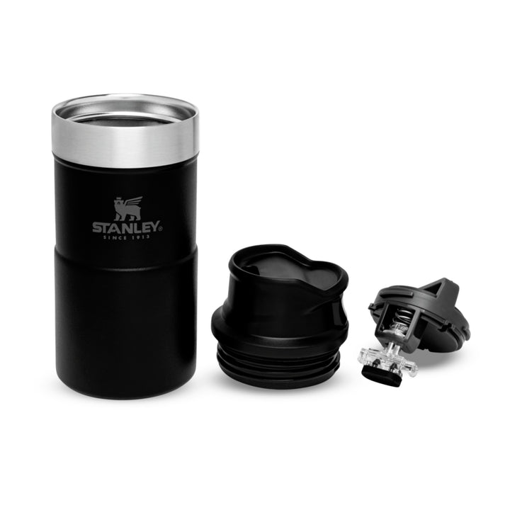 Stanley Classic Trigger Action Travel Mug | 0.35L | Matte Black Pebble - Shams Shopping Centre Stanley  