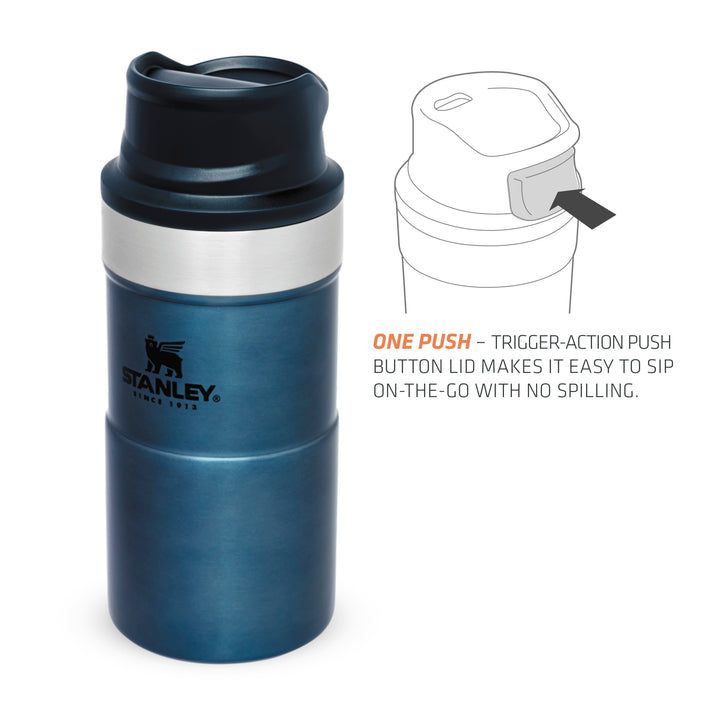 Stanley Classic Trigger Action Travel Mug | 0.25L | Nightfall - Shams Shopping Centre Stanley  