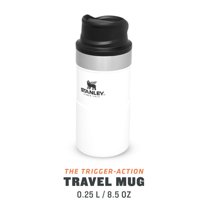 Stanley Classic Trigger Action Travel Mug | 0.25L | Polar - Shams Shopping Centre Stanley  