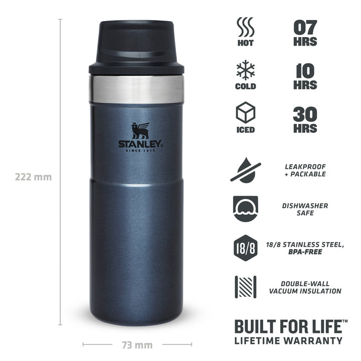 Stanley Classic Trigger-Action Travel Mug | 0.47L | Nightfall - Shams Shopping Centre Stanley  