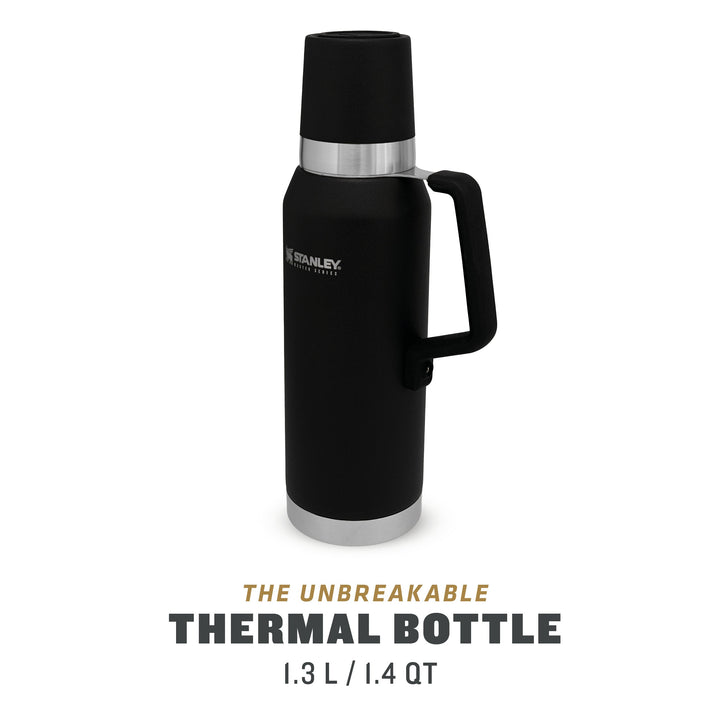 Stanley Master Unbreakable Thermal Bottle | 1.3L | Foundry Black