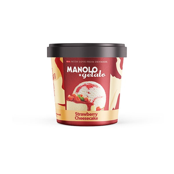 Manolo Gelato Strawberry Cheescake Ice Cream 150ml