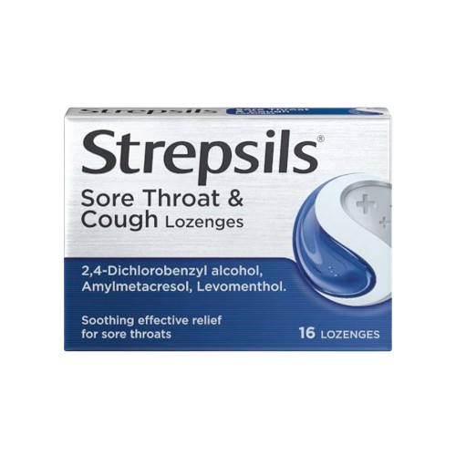 Strepsils Sore Throat & Cough 16 Lonzenges