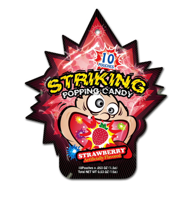Striking Poping Candy Strawberry 15g