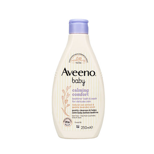 Aveeno Baby Calming Comfort Bedtime Bath Wash 250ml - Shams Shopping Centre Aveeno  