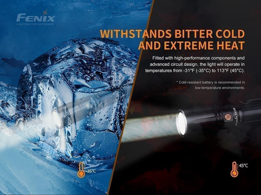 Fenix TK30 White Laser Flashlight (Black) 500L