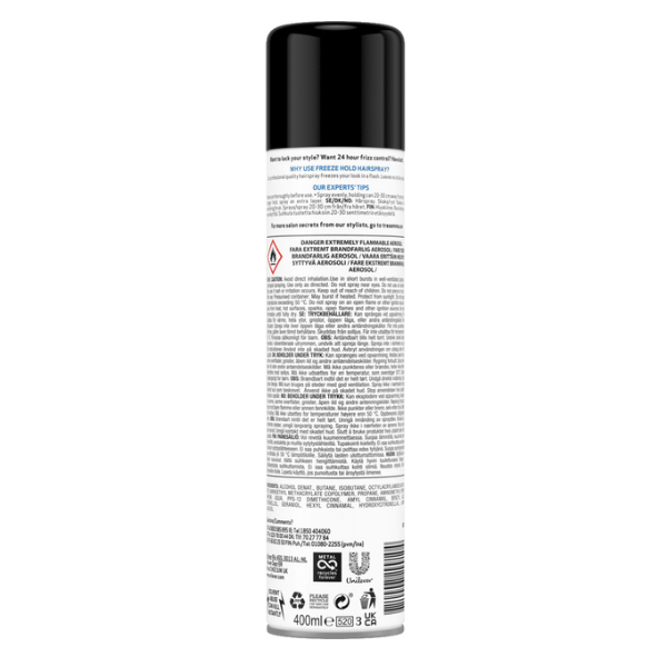 TRESemme Hold Level 5 Freeze Hold Hairspray 400ml