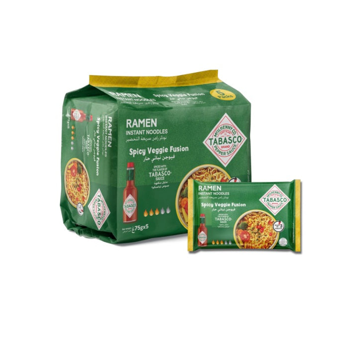 Tabasco Remen Noodles Spicy Veggie Fusion 5x75g