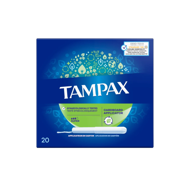 Tampax Super Non-Plastic 20&