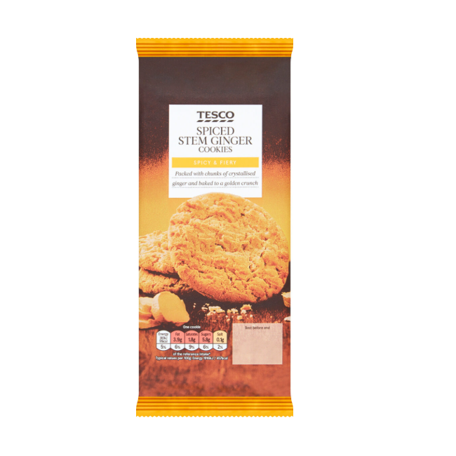 Tesco Spice Stem Ginger Cookies 200g