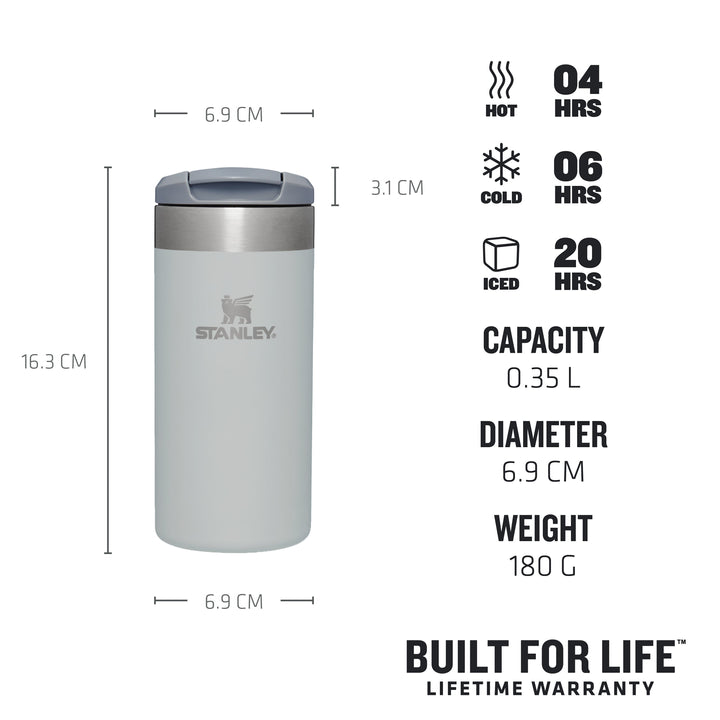 Stanley Aerolight Transit Mug 12oz 10-10788-065 Fog Metalic - Shams Shopping Centre Stanley  
