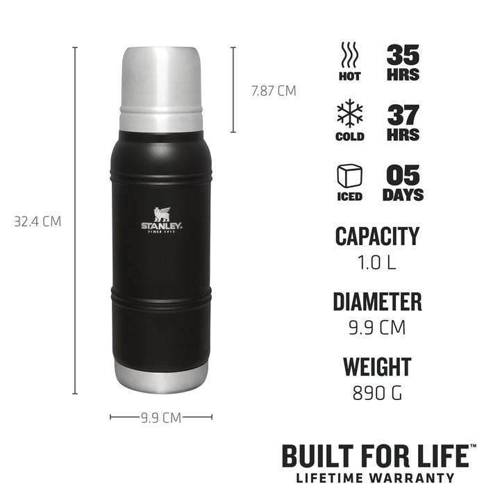 Stanley The Artisan Thermal Bottle 1.0L 10-11426-005 Black Moon - Shams Shopping Centre Stanley  