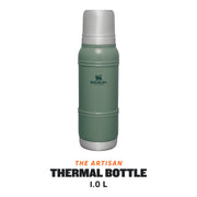 Stanley The Artisan Thermal Bottle 1.0L 10-11426-004 Hammertone Green - Shams Shopping Centre Stanley  
