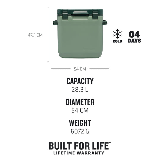Stanley Outdoor Cooler, Stanley Green, 28L10-01936-062