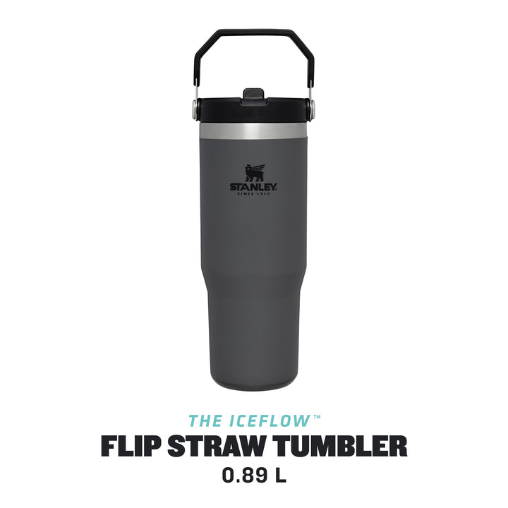 Stanley Go Flip Straw Tumbler Water Bottle 0.89L 10-09993-194 Charcoal