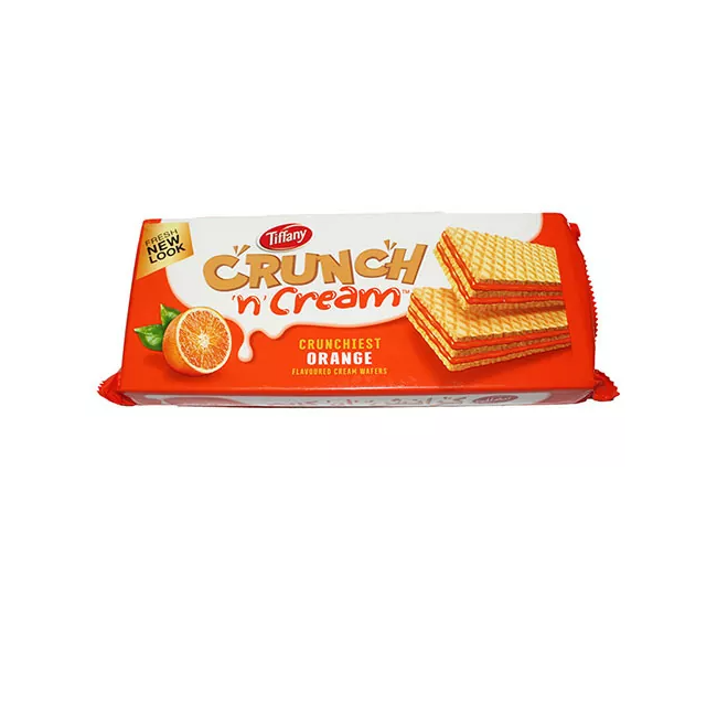 Tiffany Crunch & Cream Orange Waffers 65g