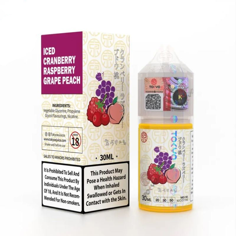 Tokyo Classic Iced Cranberry Raspberry Grape Peach 60MG 30ml
