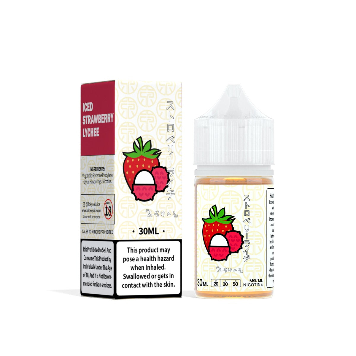 Tokyo Classic Iced Strawberry Lychee 30MG 30ml