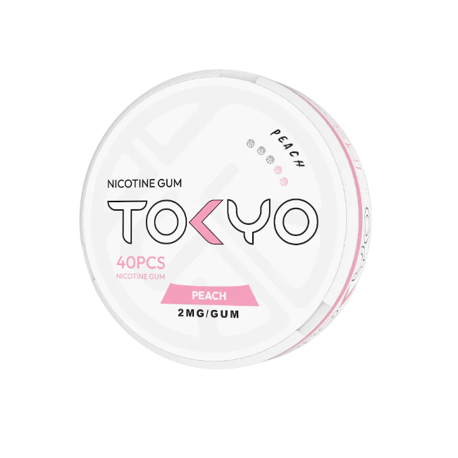 Tokyo Nicotine Gum Peach 2mg 40p