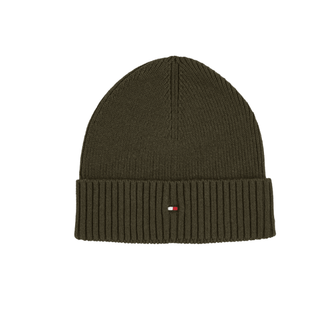 Tommy Hilfiger Beanie Cap Olive Green-(SIU)
