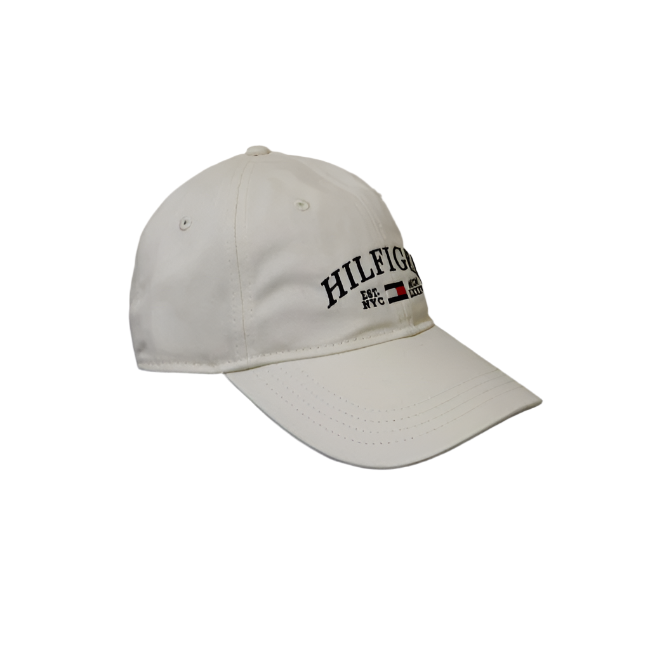 Tommy Hilfiger Ball Cap Half White-(SIU)