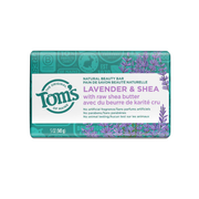 Tom's of Maine Natural Beauty Bar Soap Lavender & Shea with Raw Shea Butter141g (5 Oz)